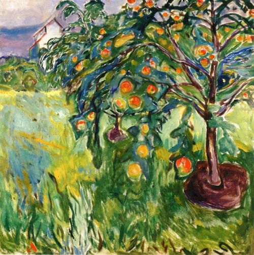 Edvard Munch - Apple tree - 1920-1928